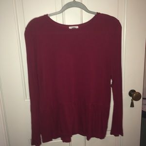 Burnt red long sleeve shirt